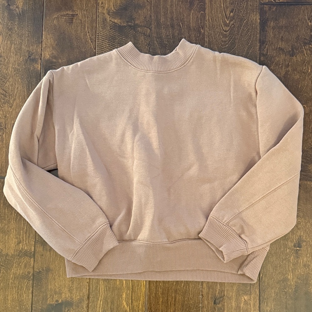 A New Day Light Brown Ribbed Sweatshirt